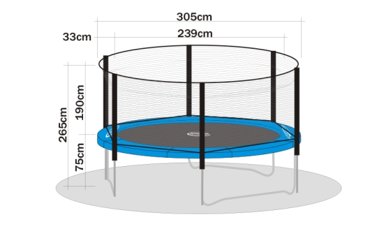 Sicherheitsnetz Air 310 f�r Trampoline 310 cm