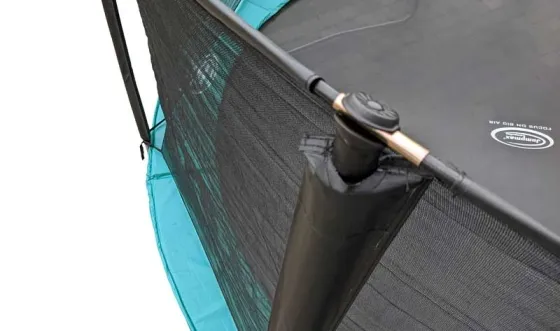 Trampolin SuperAir 430 mit Sicherheitsnetz und Leiter