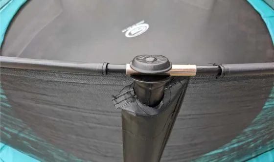 Trampolin SuperAir 430 mit Sicherheitsnetz und Leiter