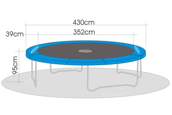 Jumpmax MegaAir Gartentrampolin 430 cm