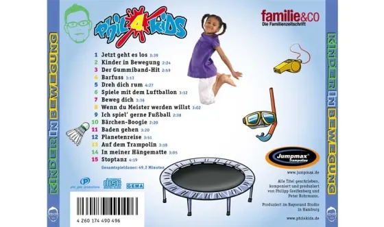 Jumpmax Musik CD - Kinder in Bewegung