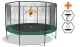 Trampolin Set SuperAir 370 mit Sicherheitsnetz, Leiter und Plane