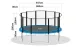 Trampolin SuperAir 460 mit Sicherheitsnetz, Leiter und Plane