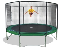 Gartentrampolin Set SuperAir 430 mit Sicherheitsnetz