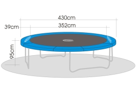 Jumpmax MegaAir Gartentrampolin 430 cm