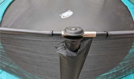 Trampolin Set SuperAir 310 mit Sicherheitsnetz, Leiter und Plane