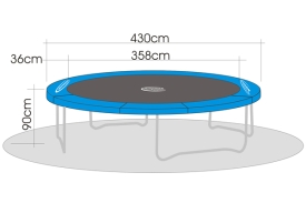 Jumpmax Air Gartentrampolin 430 cm